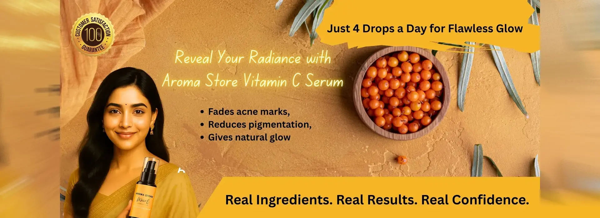 20% Vitamin C Face Serum for Glowing Skin Anti Aging, Dark Spot Removal